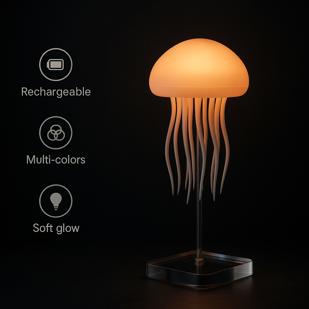 Ethereal Jelly Lamp JELLYFISH LAMP| RGB | MOVABLE TANTACLES