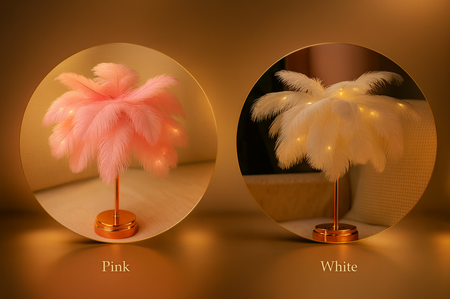 LumiFeather™ Luxe Lamp - Elegant Ambient Lighting