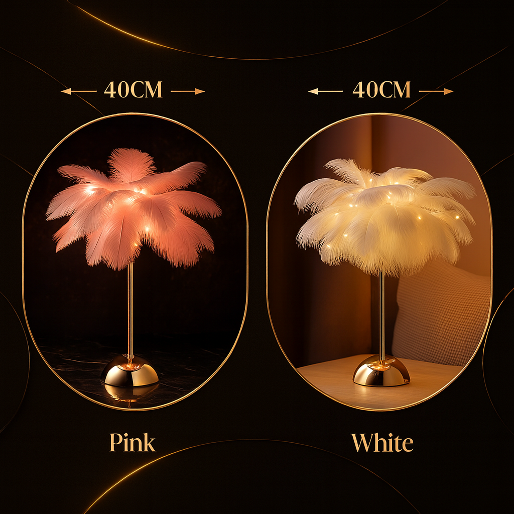 LumiFeather™ Luxe Lamp - Elegant Ambient Lighting
